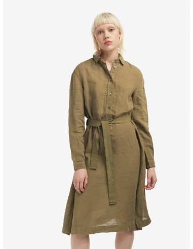 Vestido de Lino Khaki