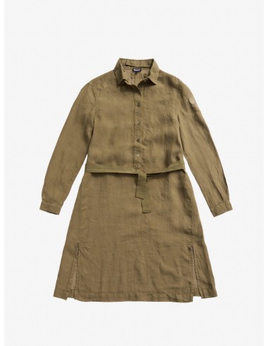 Vestido de Lino Khaki