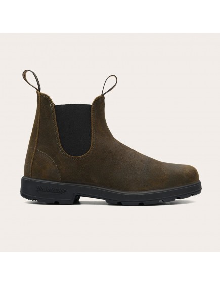 1615 Dark Olive Waxed Suede