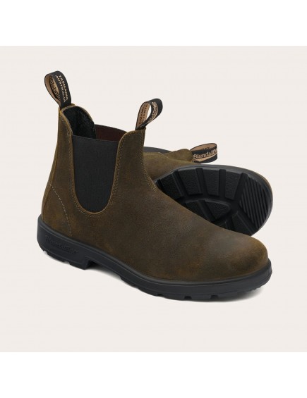 1615 Dark Olive Waxed Suede 2