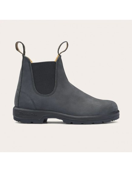 587 Rustic Black Leather