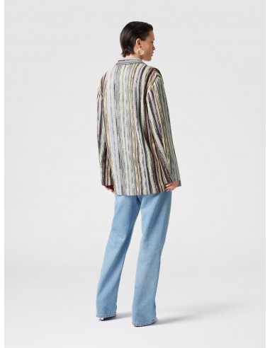 Blazer cruzado lamé