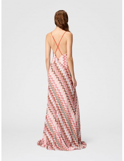 Vestido largo patchwork 2
