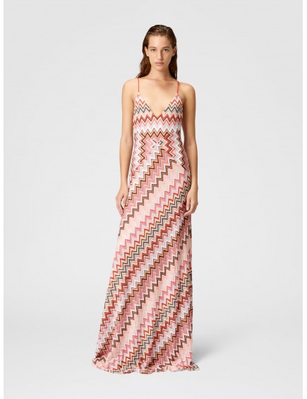 Vestido largo patchwork