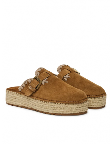 Jute clog plain suede Jute clog plain suede