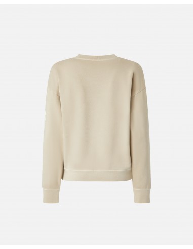 Sudadera de algodón con logotipo en... Sudadera de algodón con logotipo en...