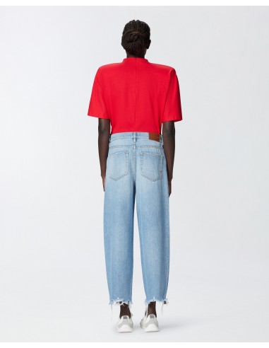 Vaqueros anchos con bajo desflecado Vaqueros anchos con bajo desflecado