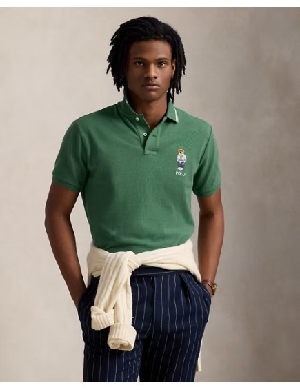 Polo de piqué Custom Slim...