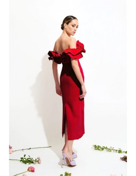 Vestido Nomeolvides rojo 2