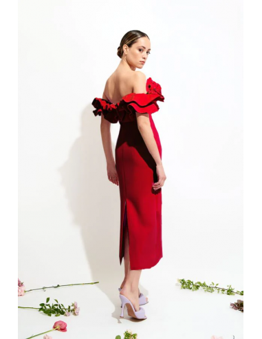 Vestido Nomeolvides rojo Vestido Nomeolvides rojo