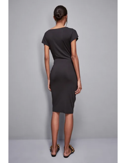 Vestido midi con fruncido 2