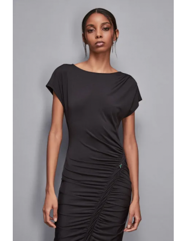 Vestido midi con fruncido Vestido midi con fruncido