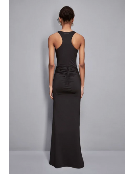 Vestido largo con fruncido 2