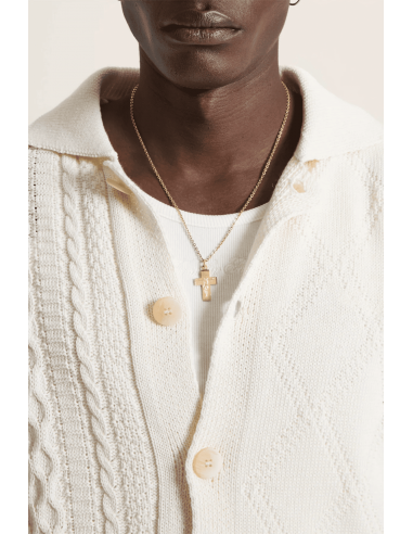 Suéter Camisa Trenzada Suéter Camisa Trenzada