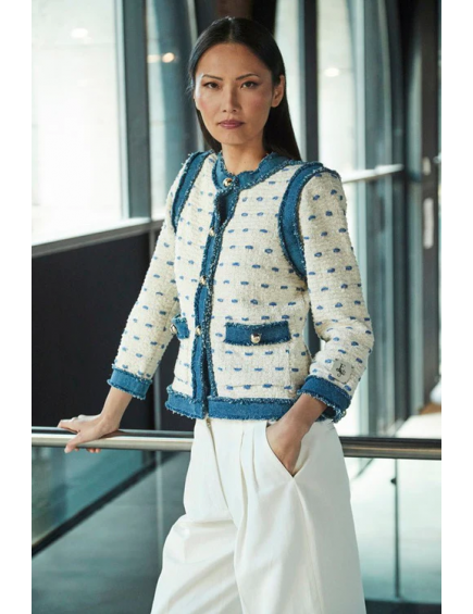 Chaqueta Tweed Beige Picard