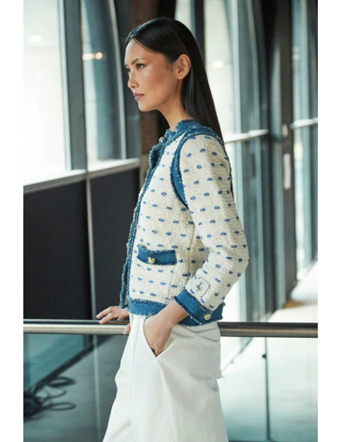 Chaqueta Tweed Beige Picard