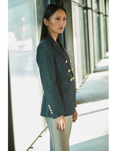 Blazer Denim Cruzada Pietro