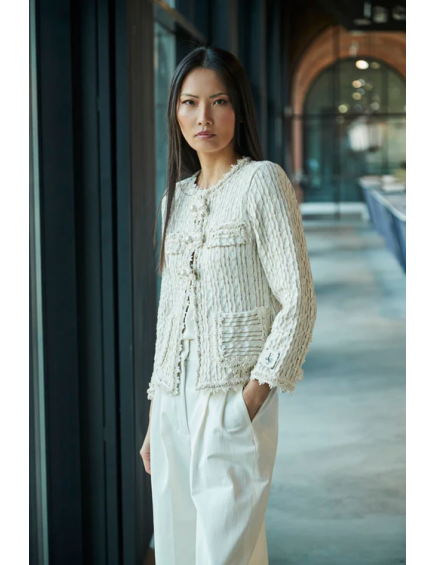 Chaqueta Tweed Crudo Vachel 2