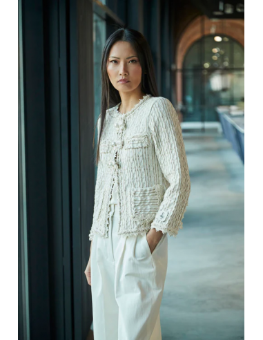 Chaqueta Tweed Crudo Vachel