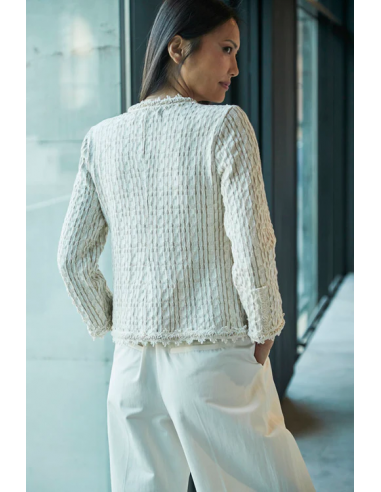 Chaqueta Tweed Crudo Vachel