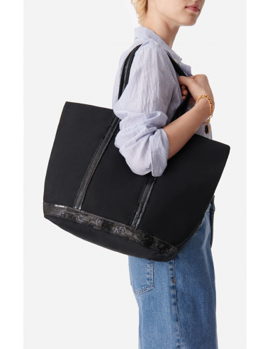 Cabas L Zippie Black Cabas L Zippie Black