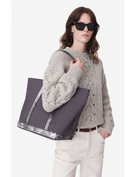 Cabas L Zippie Anthracite 2