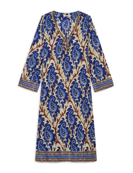 Vestido Mirtle Paisley Azul