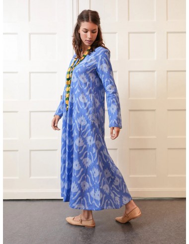 Vestido Sandalwood Ikat Azul
