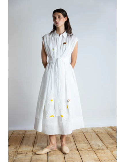 Vestido Embroidered Daisy