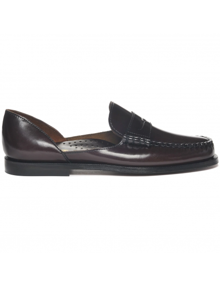 Mocasín Luisa Brown Burgundy