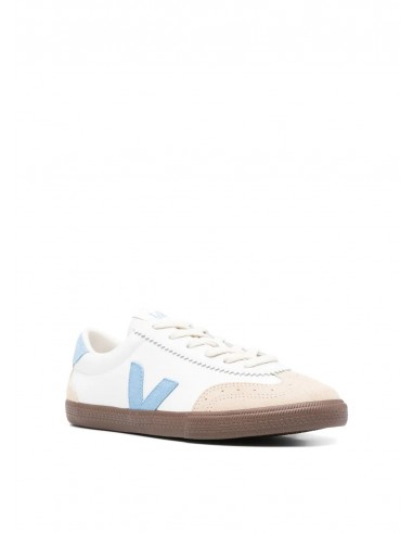 Volley Leather White Aqua Bark