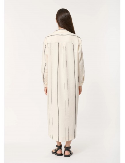 Vestido Camisero Rayas Midi 2