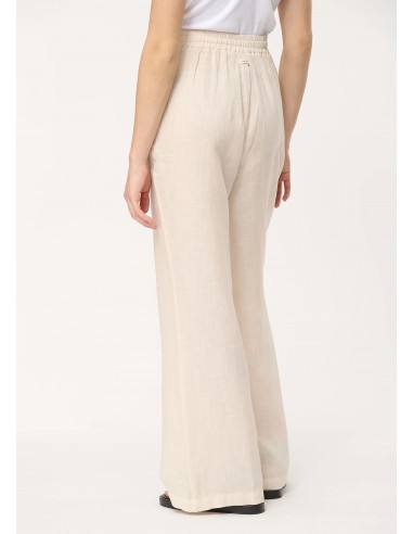 Pantalón Ancho Lino Ecru