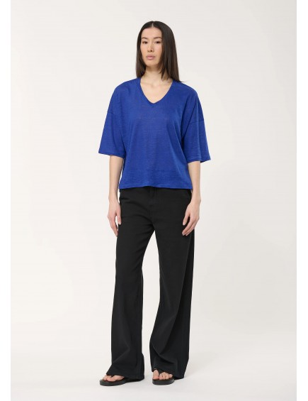 Camiseta Lino Azul