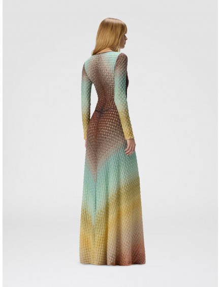 Vestido largo degradado con... 2