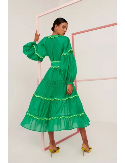 Flame Dress Green 2
