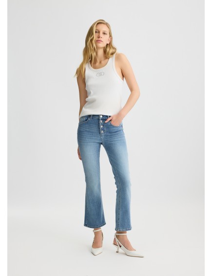 Vaqueros bootcut de talle alto