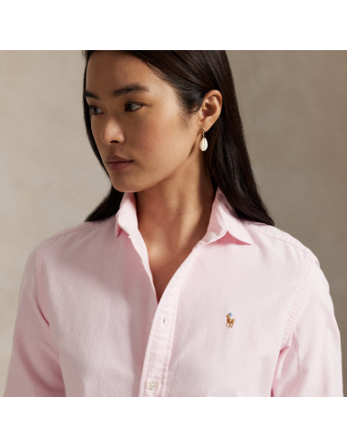 Camisa oxford Slim Rosa