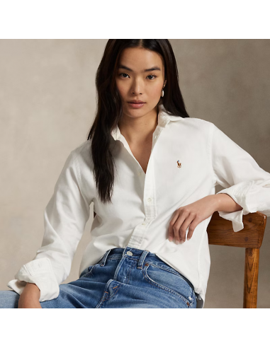 Camisa Oxford Slim Blanca