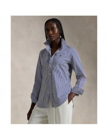 Camisa de algodón con rayas Slim Fit