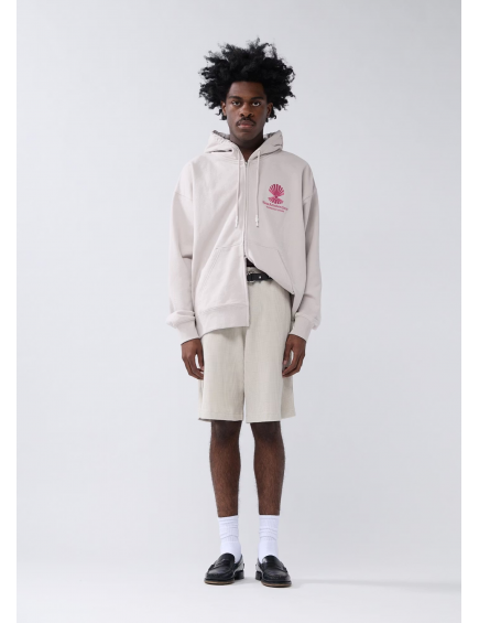 Sudadera Logo Zip Rosa