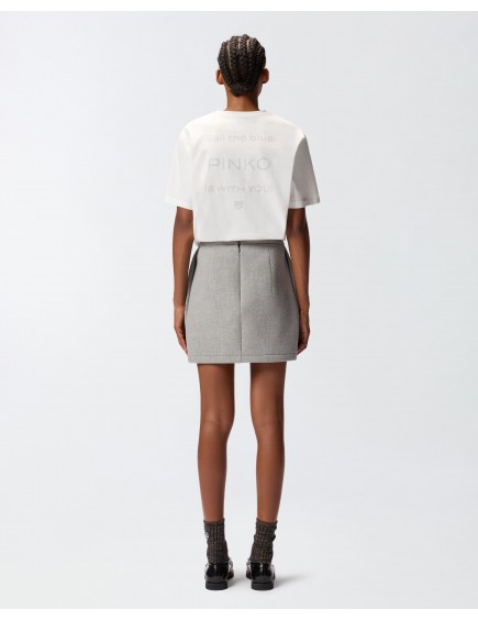 Camiseta Logo Strass Blanco 2