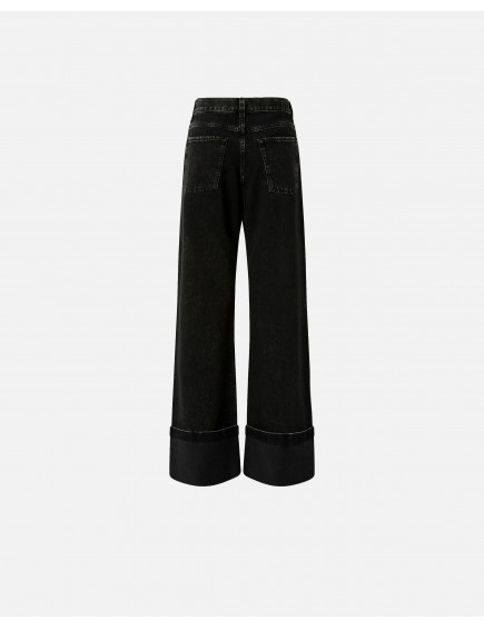 Vaqueros Wide Leg Negros 2