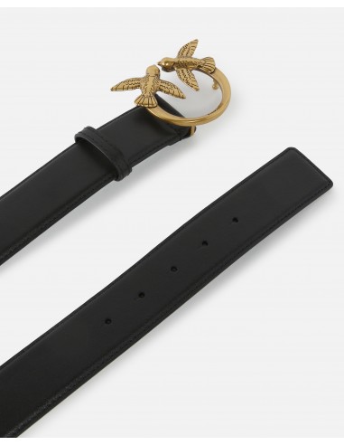 Cinturón Love Birds Negro y Dorado