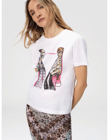 Camiseta de manga corta con estampado...