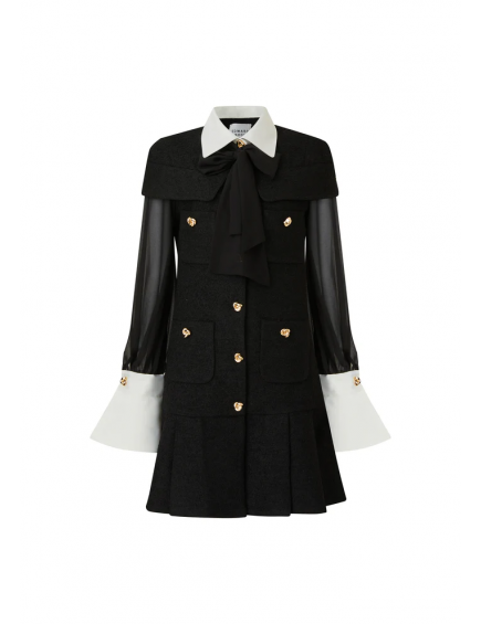 Vestido negro plisado 2