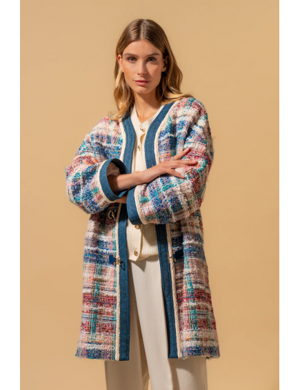 Abrigo Boxy Multicolor