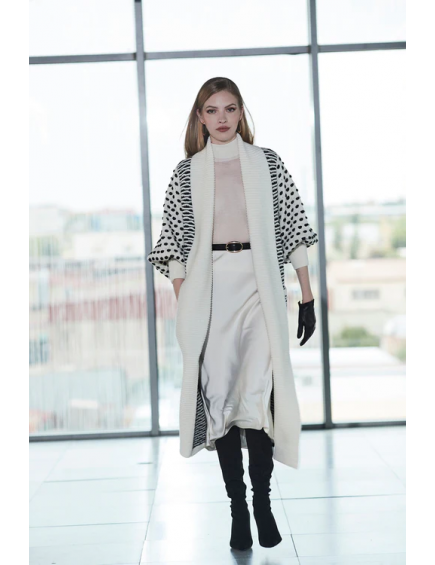 Cardigan Largo Marfil Celile