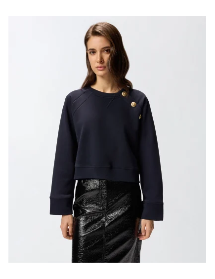 Sudadera con botones