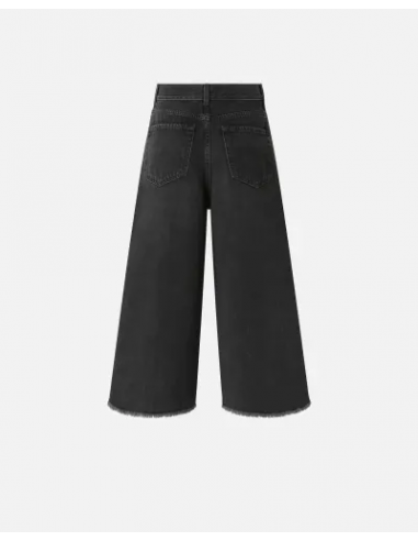 Vaqueros bermudas largos de denim negro